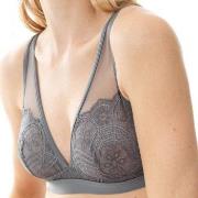 Mey BH Poetry Fame Triangle Bra With Lace Grå polyamid X-Small Dame