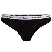 Calvin Klein Truser Carousel Thong Svart bomull X-Small Dame