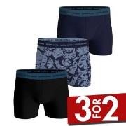 Björn Borg 3P Cotton Stretch Boxer 1721 Blå/Blå bomull X-Large Herre