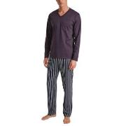 Calida Relax Streamline 5 Pyjama Plomme bomull Small Herre