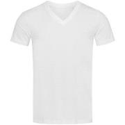 Stedman James Organic Men V-Neck Hvit økologisk bomull XX-Large Herre