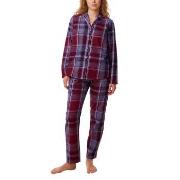 Triumph Boyfriend Pyjama PW X Checks Rød bomull 40 Dame