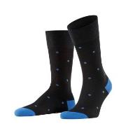 Falke Strømper Dot Socks Svart/Blå bomull Str 39/42 Herre