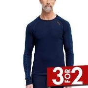 Dovre Jacquard Baselayer Marine ull Medium Herre