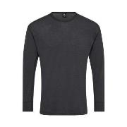 Dovre Long Sleeve Wool Crew Neck Mørkgrå  merinoull Medium Herre