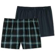 Schiesser 2P Boxershorts multipack Brun mønstret bomull X-Large Herre