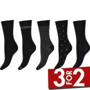 Decoy Strømper 5P Bamboo Ankle Socks Multi-colour-2 Strl 37/41 Dame