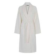 Decoy Long Terry Robe With Hood Svart polyester Large Dame