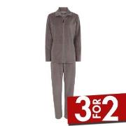 Decoy Velour Homewear Set Brun Small Dame