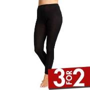Damella Wool Leggings Svart merinoull X-Large Dame