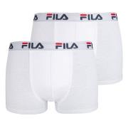 FILA 2P Urban Boxers Hvit bomull Large Herre