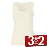 Damella Wool Top Benhvit merinoull Medium Dame