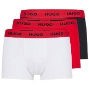 HUGO 3P Triplet Trunk Hvit/Rød bomull Small Herre