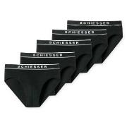 Schiesser 5P 95-5 Organic Cotton Rio Briefs Svart bomull XX-Large Herr...