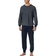 Schiesser Comfort Essentials Long Pyjamas Hvit/Marine bomull XX-Large ...