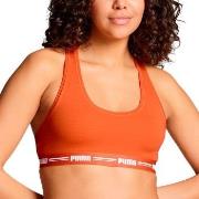 Puma BH Iconic Racer Back Bra Oransje Medium Dame