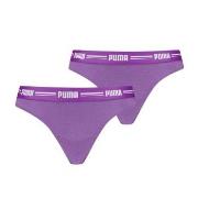 Puma Truser 2P Logo Waistband String Lilla X-Small Dame