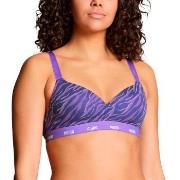 Puma BH Printed Padded Top Lilla bomull X-Large Dame