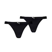 Puma Truser 2P Tanga String Svart polyamid Small Dame