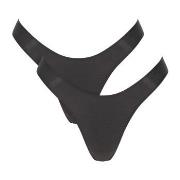 Sloggi Truser 2P ZERO Feel 2 0 Tiny Tanga C2P Svart Large Dame