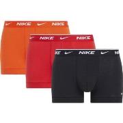 Nike 3P Everyday Essentials Cotton Stretch Trunk Oransje/Rød bomull Me...