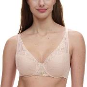 Chantelle BH Origins Lace Lightweight Plunge Bra Beige nylon G 75 Dame