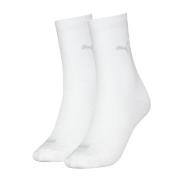 Puma Strømper 2P Women Logo Crew Socks Hvit Str 35/38 Dame