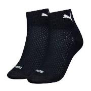 Puma Strømper 2P Women Quarter Socks Svart Str 39/42 Dame
