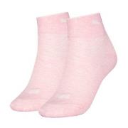 Puma Strømper 2P Women Quarter Socks Lysrosa Str 39/42 Dame