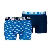 Puma 2P Everyday Aop Boxer Marine/Blå bomull X-Large Herre