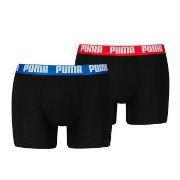 Puma 2P Men Everyday Basic Boxer Svart/Rød bomull Large Herre