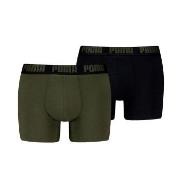 Puma 2P Men Everyday Basic Boxer Militærgrønn bomull Medium Herre