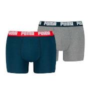 Puma 2P Men Everyday Basic Boxer Marine/Grå bomull Medium Herre