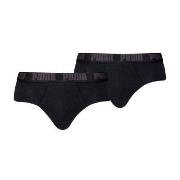 Puma 2P Men Everyday Brief Svart bomull Large Herre