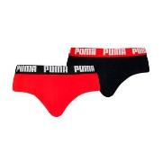 Puma 2P Men Everyday Brief Rød/Svart bomull X-Large Herre