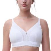 Chantelle BH EasyFeel Wirefree Support Bra Hvit nylon F 80 Dame