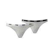 Puma Truser 2P Iconic Bikini Grå Medium Dame