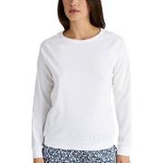 Calida Favourites Sleep Shirt Long-Sleeve Hvit bomull Small Dame