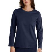 Calida Favourites Sleep Cotton Shirt Long-Sleeve Marine bomull Small D...