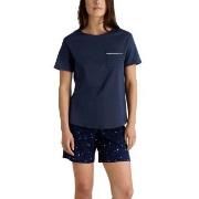 Calida Sweet Dreams Short Pyjamas Marine bomull X-Small Dame