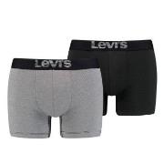 Levis 2P Men Optical Illussion Boxer Brief Grå/Svart bomull X-Large He...