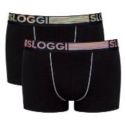 Sloggi 2P Men GO ABC Natural Hipster Briefs Svart bomull X-Large Herre