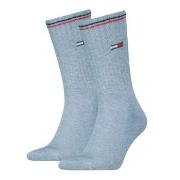 Tommy Uni TJ Iconic Crew Socks Strømper 2P Lysblå Str 39/42