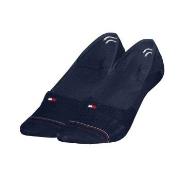 Tommy Hilfiger Strømper 2P Women Shine Footie Socks Marine Str 35/38 D...