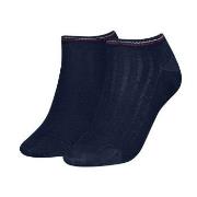 Tommy Hilfiger Strømper 2P Women Shine Sneaker Socks Marine Str 35/38 ...