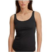 Calida Essential Cotton Tank Top Svart bomull Medium Dame