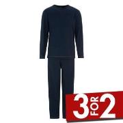 Damella Kurt Long Sleeve Pyjamas Marine bomull XX-Large Dame