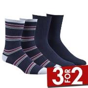 Damella Strømper 2P Bamboo Socks Marine Str 39/42 Dame