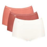 Sloggi Truser 3P Basic Plus Maxi Colored Lakserosa bomull 48 Dame