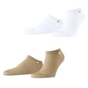 Burlington Strømper 2P Everyday Sneaker Organic Cotton Sock Beige Str ...